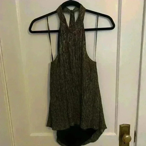 ASTR the Label Tina Metallic Halter Top - Picture 3 of 11